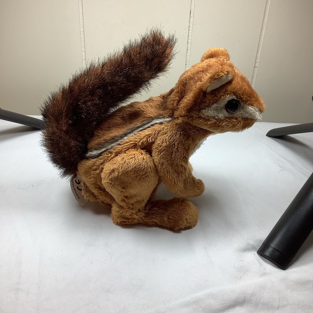 World Plush Chipmunk Stuffed Toy Brown White Stripes